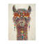 Reproduction d’art sur toile tendue « hippie Lama II » par Carolee Vitaletti-751829287