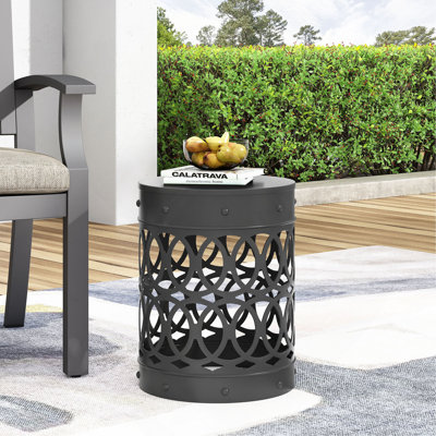 Table de bout d'extérieur en métal - Grand