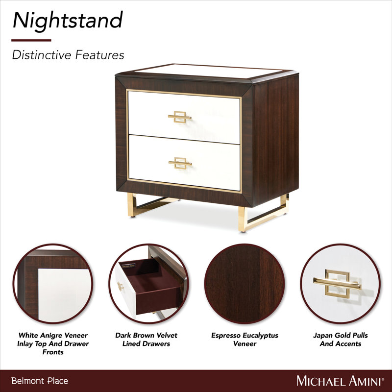 Belmont Place 2 - Drawer Nightstand