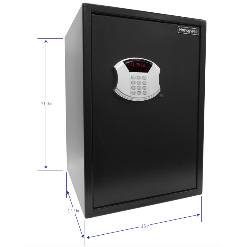 Large Black Steel Security Safe with Digital Lock and LED Display