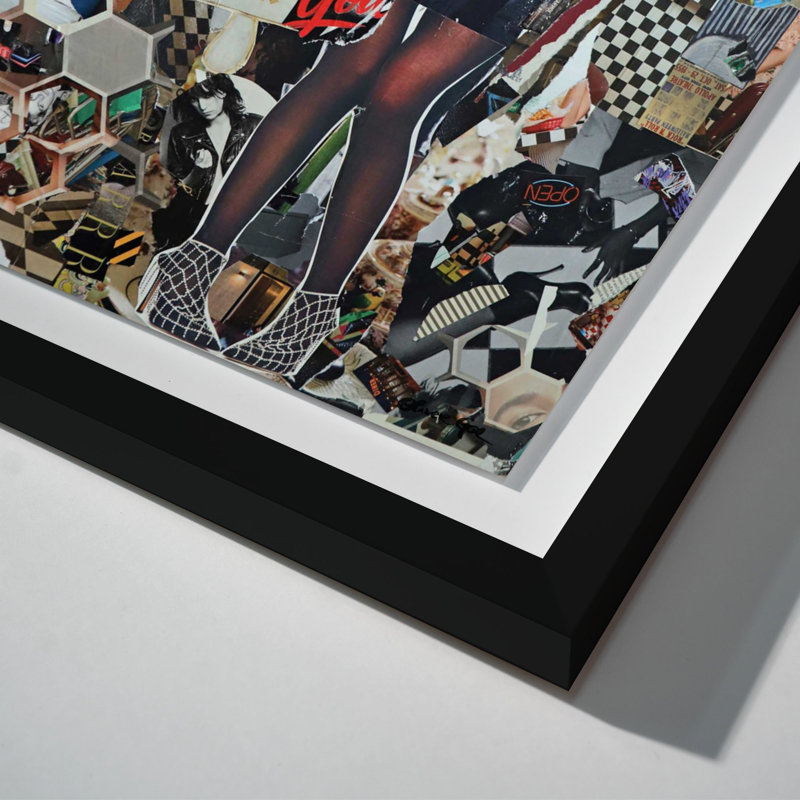 Oliver Gal Katy Hirschfeld - Retro Diner Fashion - Luxury Shadowbox Framed Wall Art, 55.5" H x 37.5" W