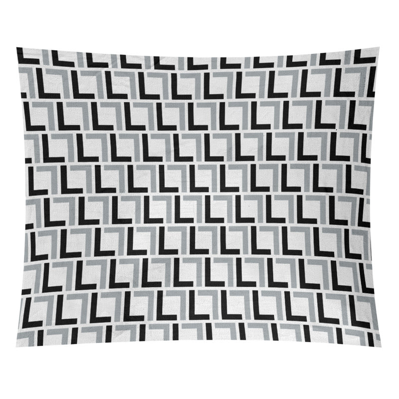 Tapisserie murale Las Vegas Football Luxury, H 26 po x l 36 po, Blanc / Noir / Argent, polyester