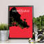 Honolulu City Map - No Frame Print-114973898