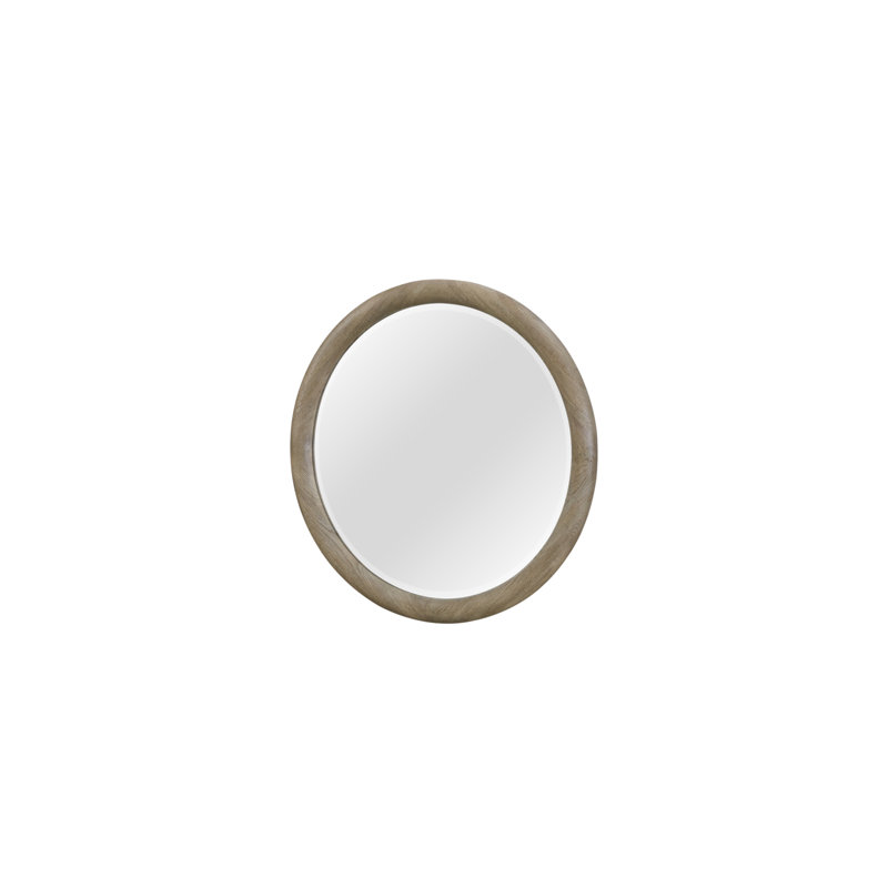 Miroir rond English Oak