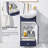 Naing 18" Blue Minimalist Free-standing Single Bathroom Vanity Set