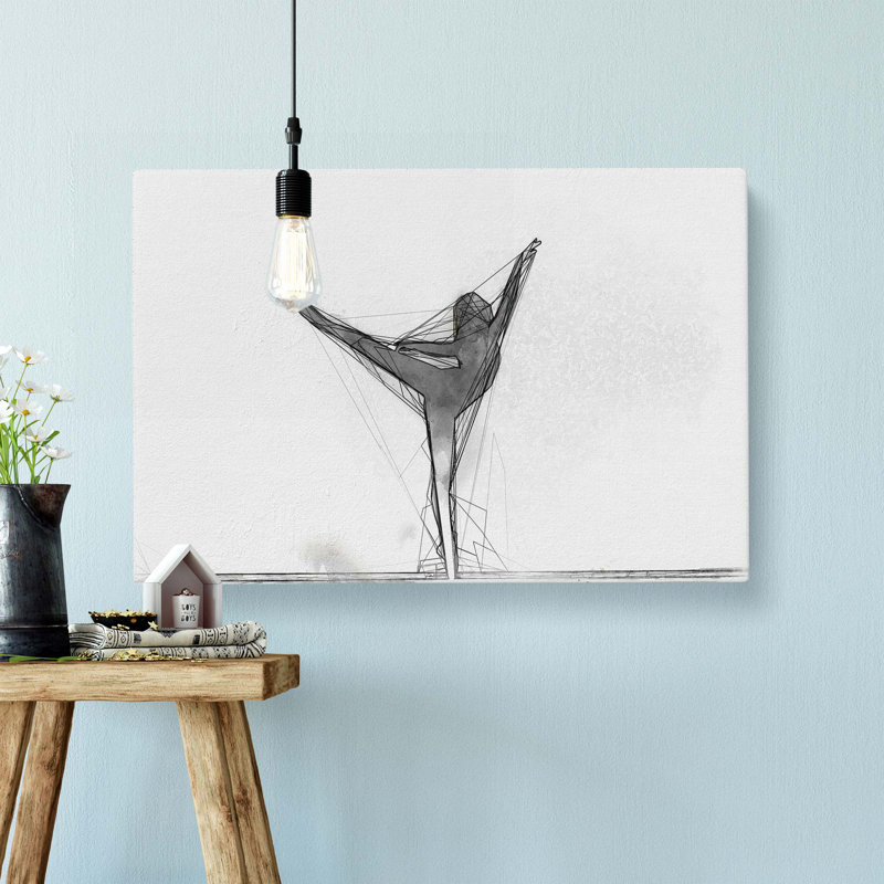 Ballet in the Morning in Abstract - Wrapped Canvas, 60cm H x 91cm W x 3cm D