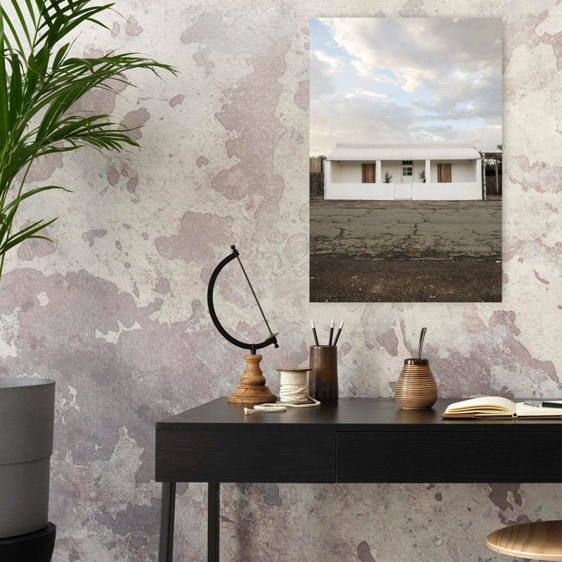 Art contemporain, paysage abstrait, minimaliste et paisible, H 24 po x l 16 po