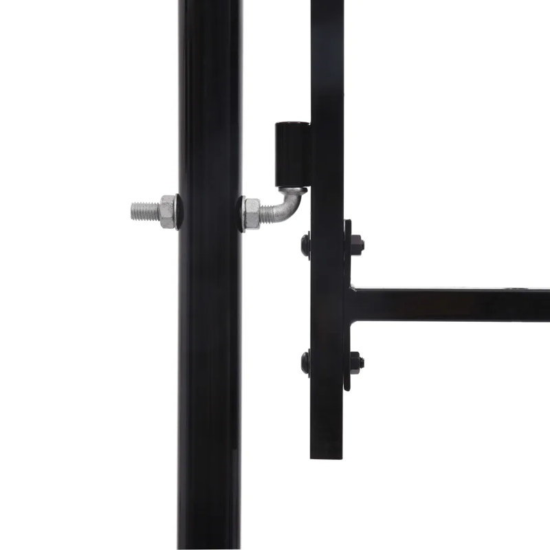 Michela 124.9934cm H x 99.9998cm W Black Metal Gate