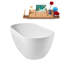 Baignoire autoportante de 63 po avec drain interne Streamline-101412769