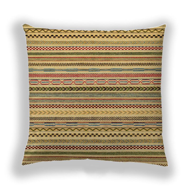Abstract Reversible Throw Pillow, Microsuede