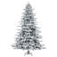Utica Flocked Fir Artificial Christmas Tree-600414834
