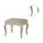 Solid + Manufactured Wood Accent Stool