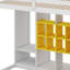 Lit mezzanine en bois avec garde-robe, tablettes et armoire-30762641-30762645