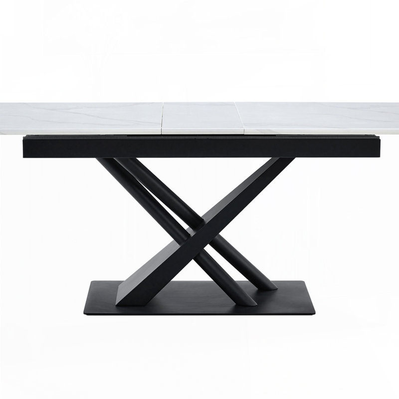 Table de salle à manger moderne, Marbre blanc