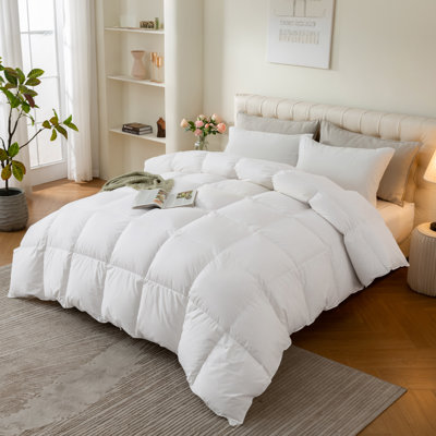 Housse de couette en duvet d'oie 100% coton