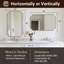 Miroir de salle de bain Modern Cadre en acier inoxydable-856682505-861596384