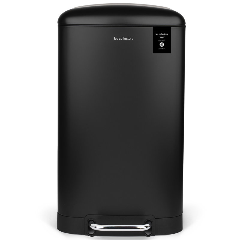 Abfalleimer mit Fußpedal, Black, 40 L