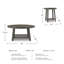Ensemble de tables basses 3 pièces Wasdale