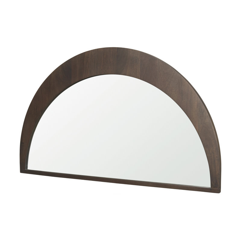 Miroir décoratif biseauté Vixe, Brun foncé, 26,3 po x 42 po