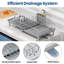 Stainless Steel Kitchen Dish Rack,Expandable Dish Drying Rack,Plate Rack,Extra Large Capacity Dish Drainer-116376623