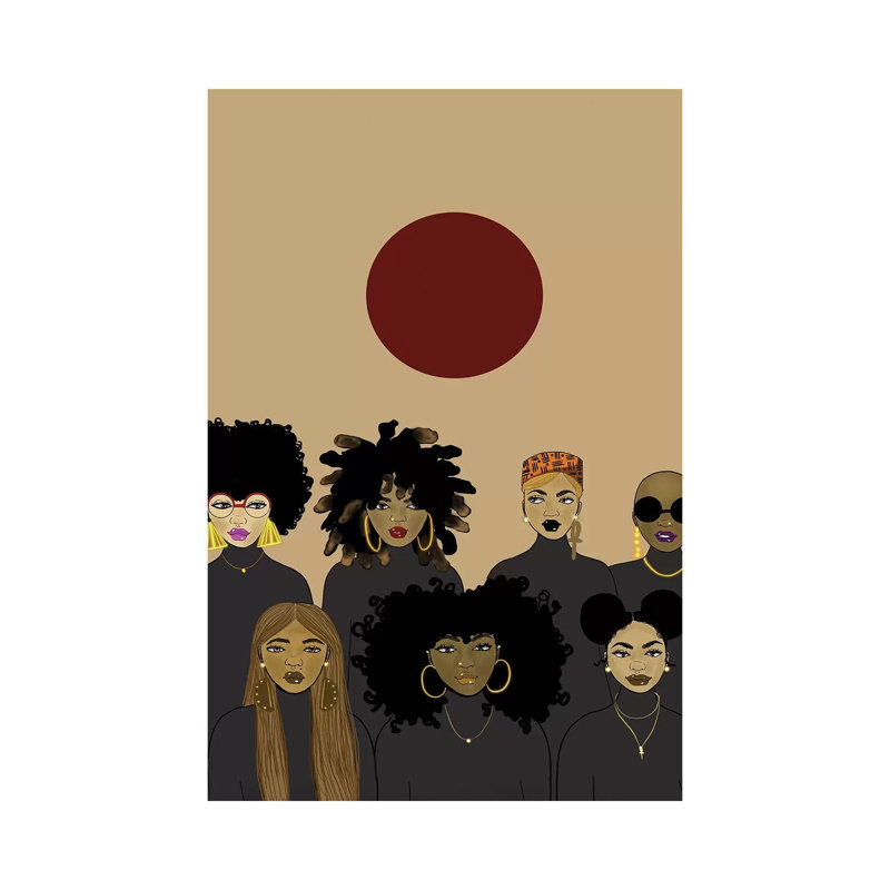Le' Sisterhood - Print on Canvas, Wrapped Canvas, 30.48 cm H x 45.72 cm W
