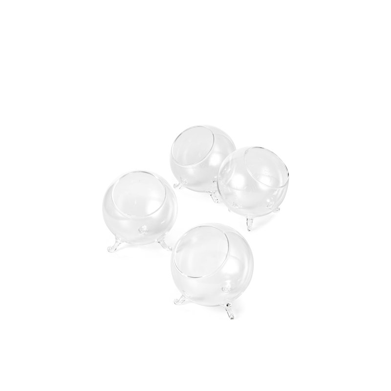Ensemble de bols en verre 4 pièces Molino, H 4,5 po x l 4 po x P 4 po, 4