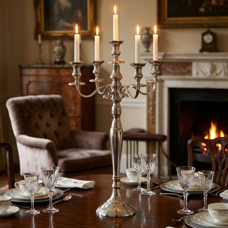 Hampton 30.7'' H Metal Tabletop Candelabra
