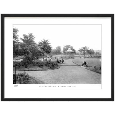 Darlington, North Lodge Park 1903 1 Piece Single Picture Frame Wall Art