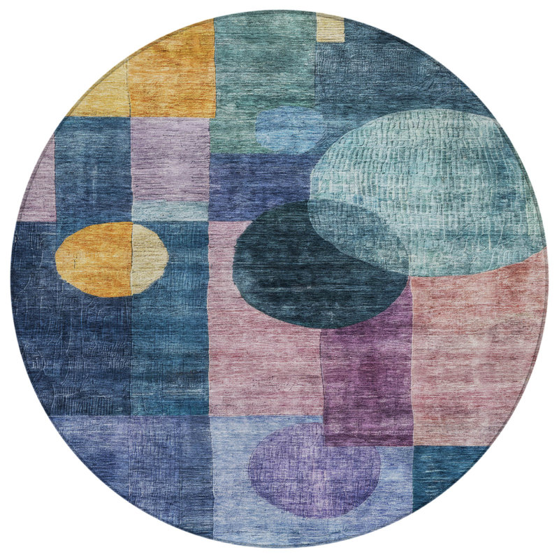 Tapis d'intérieur rond 8 po