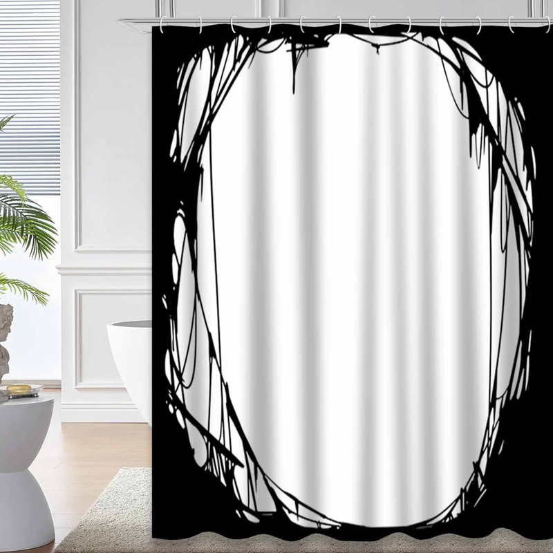 Rideau de douche Creepy Halloween, L 72 po x l 84 po