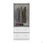 Armoire 2 portes et 2 tiroirs Taly - blanc-2029668992