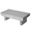 Table basse Mid-Century moderne avec tiroir cannelé