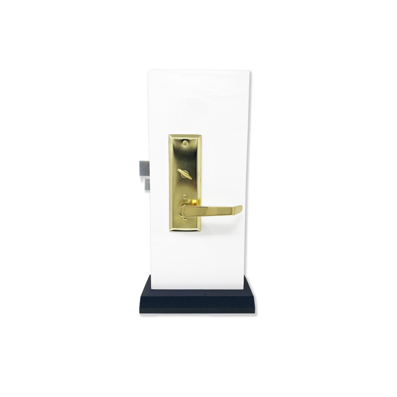 Mortise Levers With Deadbolt Entry Set, Brass, Left