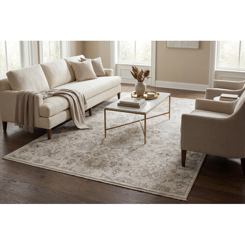 Gadberry 17549-980 GRIS / BEIGE, Rectangle 5 pi 3 po x 7 pi 7 po