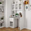 Bureau d'ordinateur avec porte en verre pour bureau à domicile ou bureau d'étude