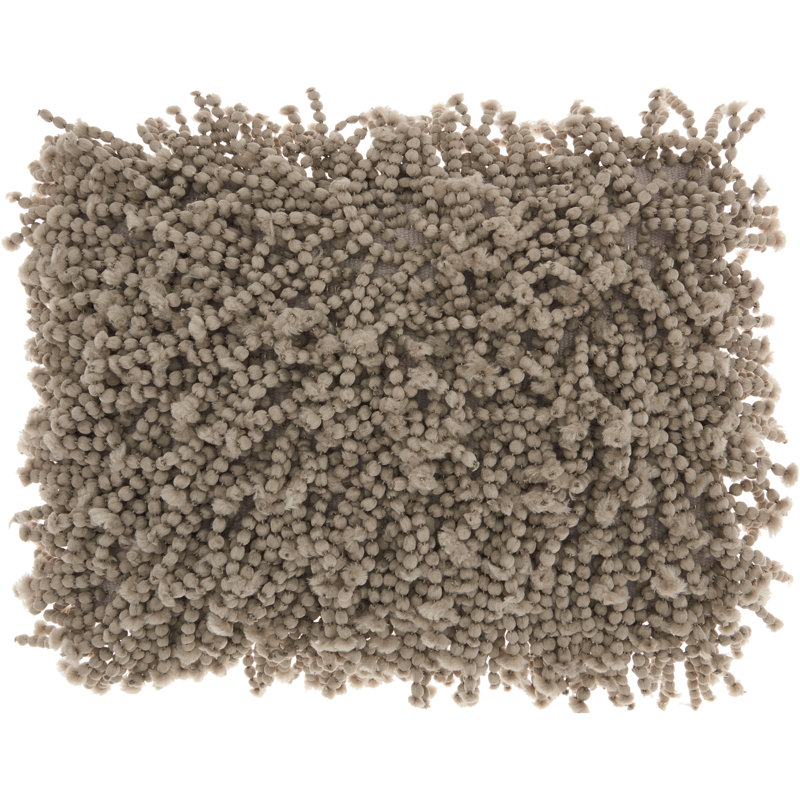  Housse de coussin rectangulaire et insert, Argent