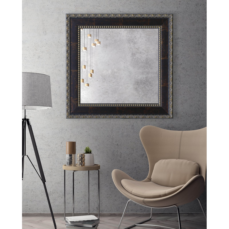 Miroir de salle de bain Ljubinka, H 32,5 po x l 32,5 po
