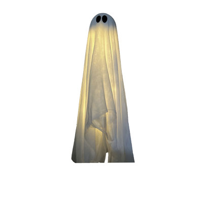 Halloween Lighted Decoration 33"LED Hanging White Ghost