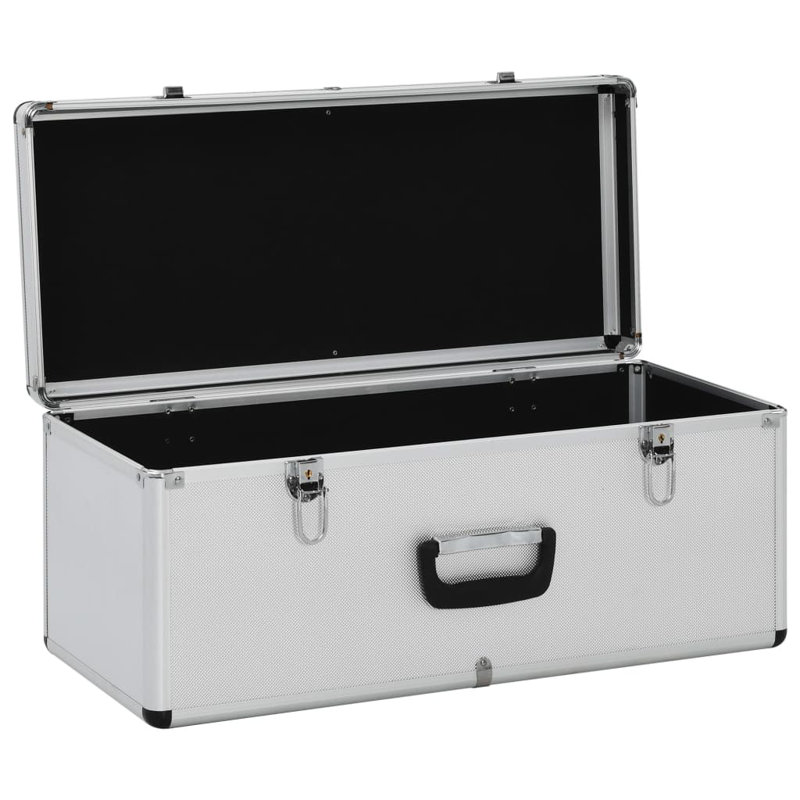 3 Piece Toolbox Set, Silver