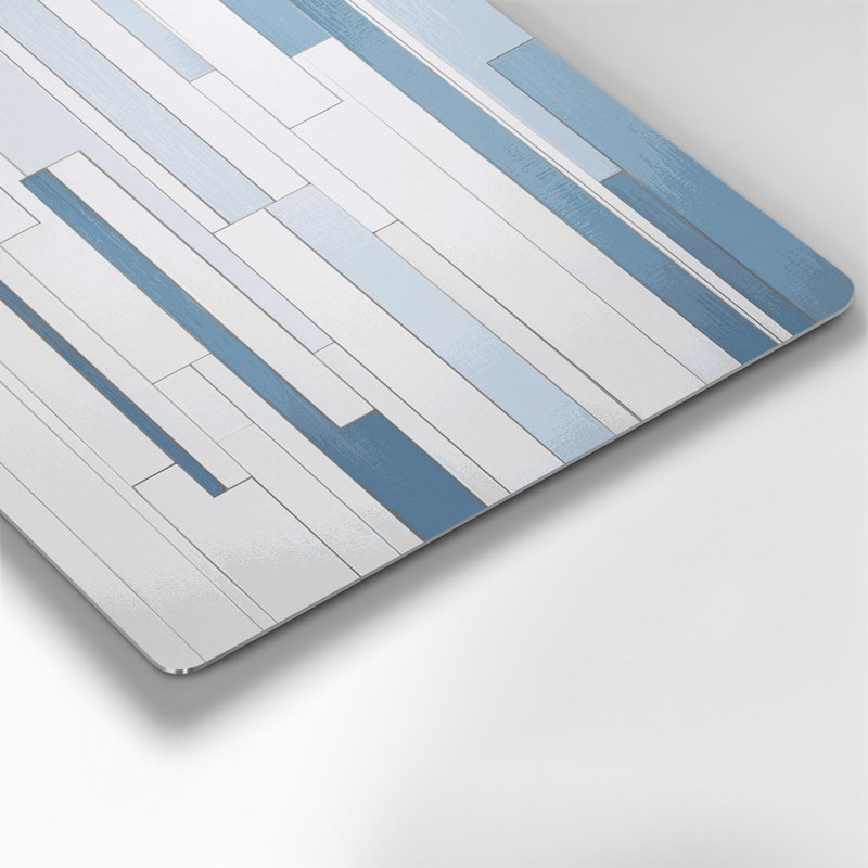 Minimalisme 96, art mural gris en métal, H 24 po x l 36 po