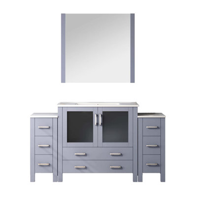 Single Bathroom Vanity with Ceramic Top