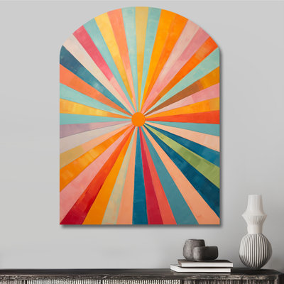 Jack - Arch Abstract Midcentury Metal Wall Art, Asymmetrical Metal Wall Sculpture Print