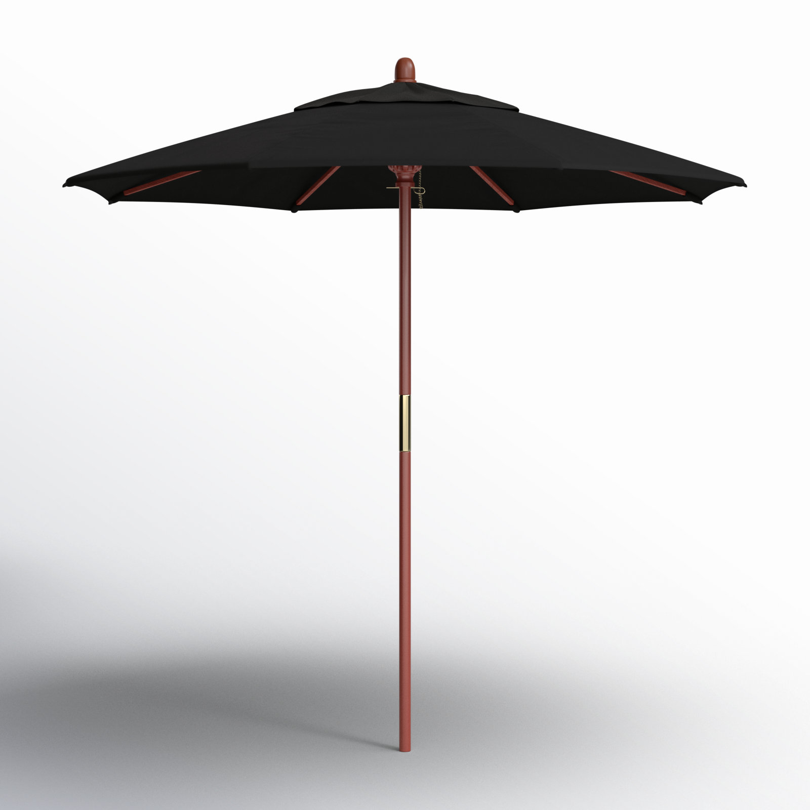 Manford 90'' Outdoor Umbrella, Black - Pacifica