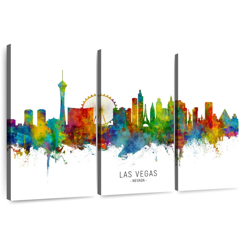 Sireci Las Vegas Nevada Skyline I, 24" H x 38" W