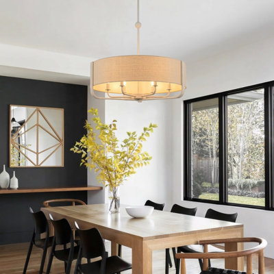 Varcesile 6 - Light Dimmable Drum Chandelier