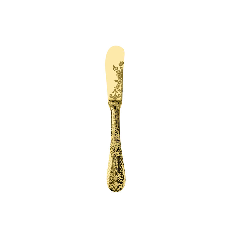 Casablanca Stainless Steel Butter Knife, Oro
