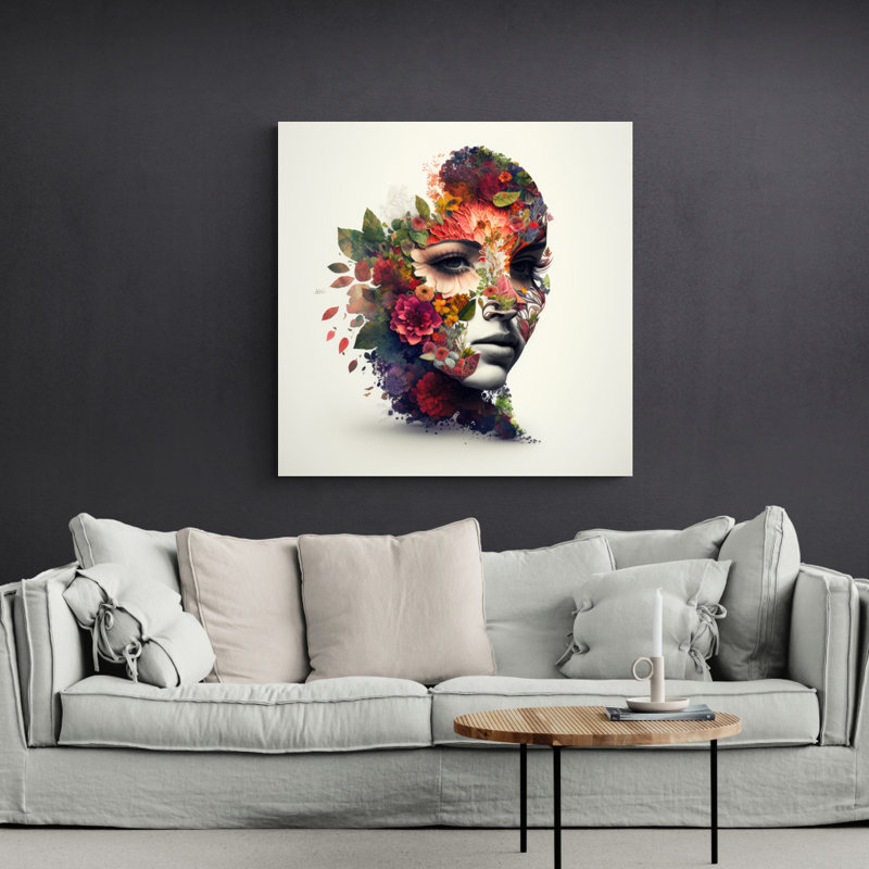 «Beauty of Color I», reproduction sur toile sans cadre, H 15 po x l 15 po x P 1,5 po