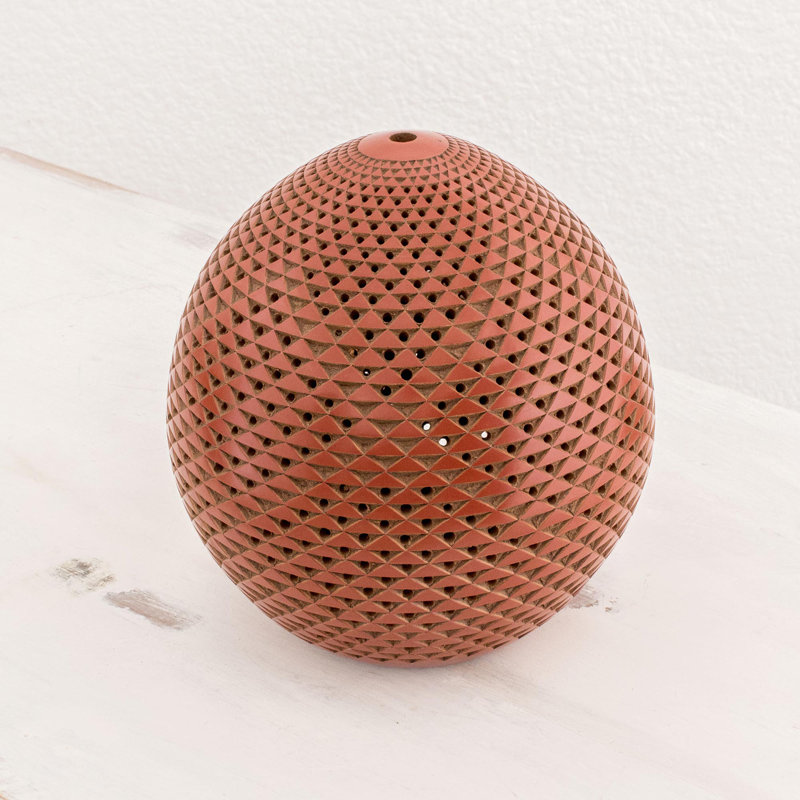 9'' H Terracotta Tabletop Lantern