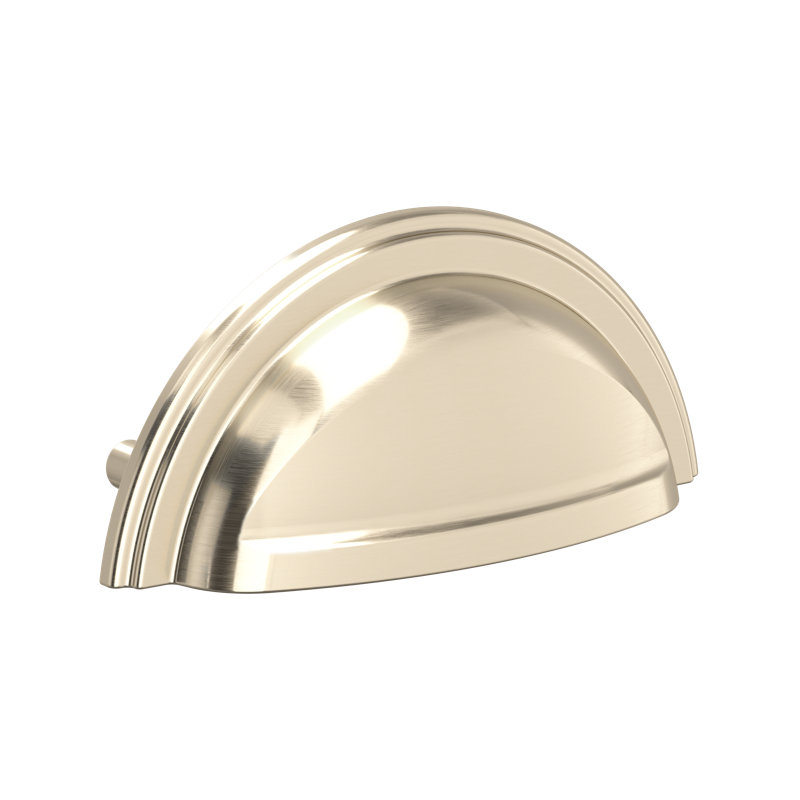 Perrin & Rowe Shell Drawer Pull Handles, Satin Nickel