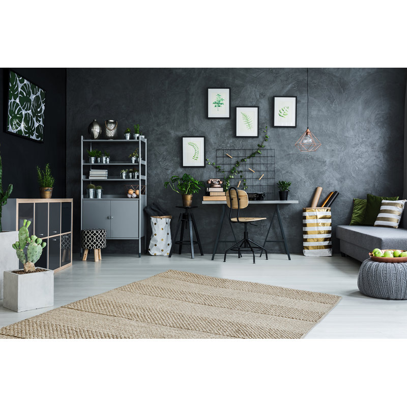 Trystan Striped Hand Woven Area Rug, Rectangle 120 x 170cm
